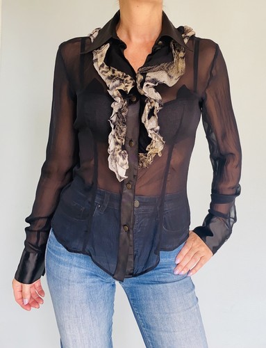 Chemise soie transparente - en,